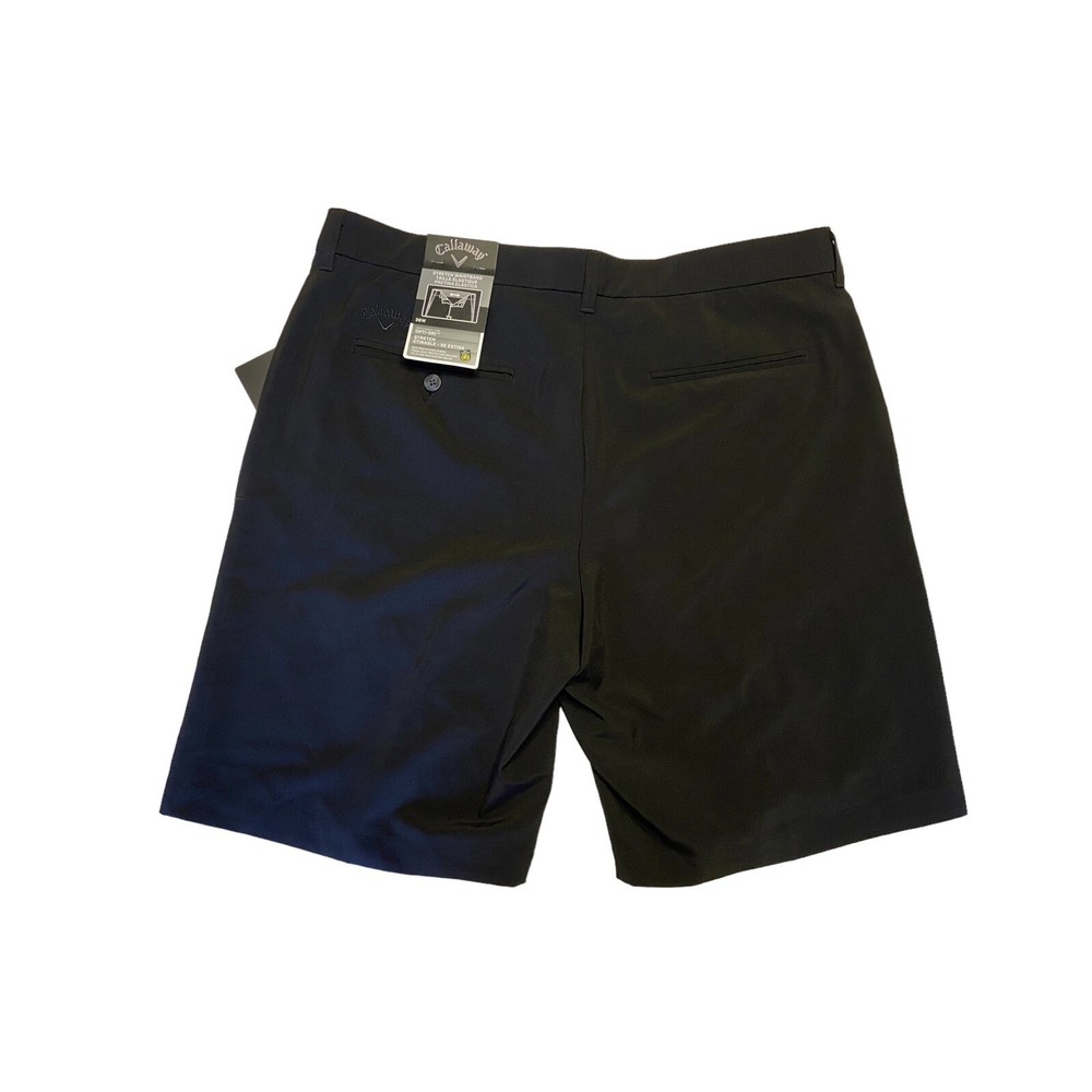 NWT Men's Callaway Golf Shorts Men's Stretch Waistband Opti-Dri Black Size 36 - Picture 2 of 9